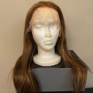 Long Auburn Lace Front Wig